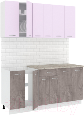Готовая кухня Кортекс-мебель Корнелия Лира-лайт 1.7м - фото