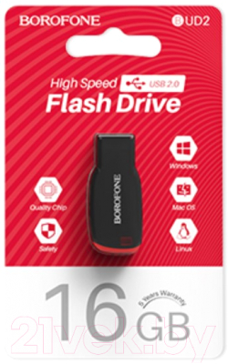 Usb flash накопитель Borofone BUD2 16Gb