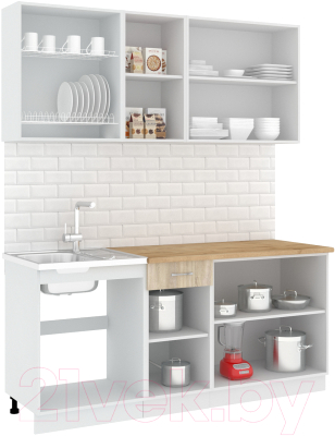 Готовая кухня Кортекс-мебель Корнелия Лира-лайт 1.8м 