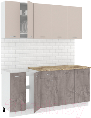 Готовая кухня Кортекс-мебель Корнелия Лира-лайт 1.8м - фото