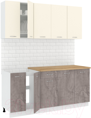 Готовая кухня Кортекс-мебель Корнелия Лира-лайт 1.8м - фото