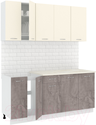 Готовая кухня Кортекс-мебель Корнелия Лира-лайт 1.8м - фото