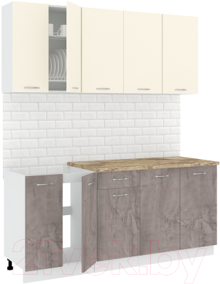 Готовая кухня Кортекс-мебель Корнелия Лира-лайт 1.8м - фото