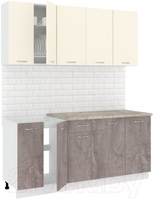 Готовая кухня Кортекс-мебель Корнелия Лира-лайт 1.8м - фото