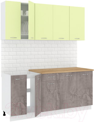 Готовая кухня Кортекс-мебель Корнелия Лира-лайт 1.8м - фото