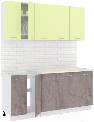 Готовая кухня Кортекс-мебель Корнелия Лира-лайт 1.8м - фото