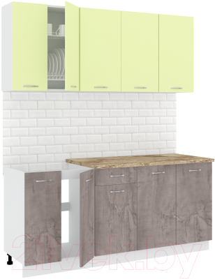 Готовая кухня Кортекс-мебель Корнелия Лира-лайт 1.8м - фото