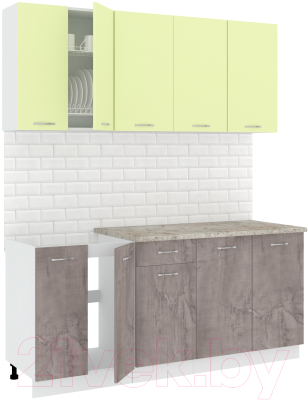 Готовая кухня Кортекс-мебель Корнелия Лира-лайт 1.8м - фото