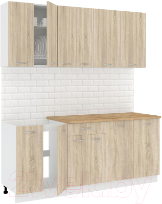 Готовая кухня Кортекс-мебель Корнелия Лира-лайт 1.9м - фото