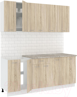 Готовая кухня Кортекс-мебель Корнелия Лира-лайт 1.9м - фото