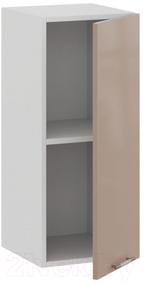 Шкаф навесной для кухни ТриЯ Весна 1В3 (белый/кофе с молоком)