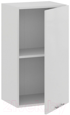Шкаф навесной для кухни ТриЯ Весна 1В4 (белый/белый глянец)