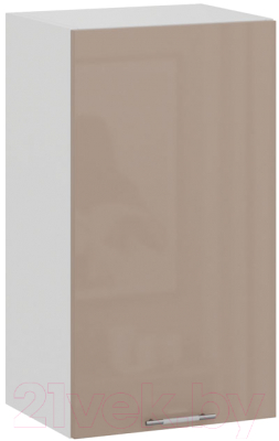 Шкаф навесной для кухни ТриЯ Весна 1В4 (белый/кофе с молоком) - фото