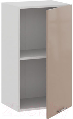 Шкаф навесной для кухни ТриЯ Весна 1В4 (белый/кофе с молоком)