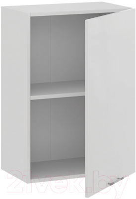 Шкаф навесной для кухни ТриЯ Весна 1В5 (белый/белый глянец)