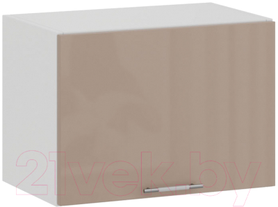 Шкаф под вытяжку ТриЯ Весна 1В5Г (белый/кофе с молоком) - фото