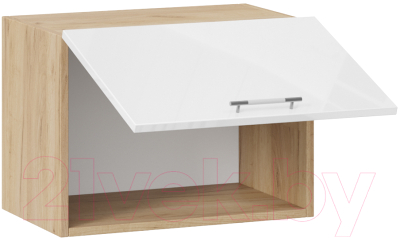 Шкаф под вытяжку ТриЯ Весна 1В5Г (дуб крафт золотой/белый глянец)