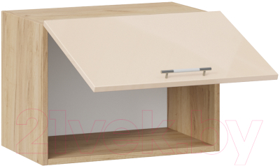 Шкаф под вытяжку ТриЯ Весна 1В5Г (дуб крафт золотой/ваниль глянец)