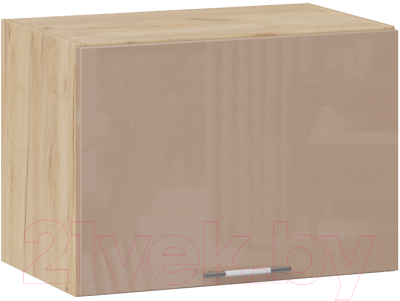 Шкаф под вытяжку ТриЯ Весна 1В5Г (дуб крафт золотой/кофе с молоком) - фото