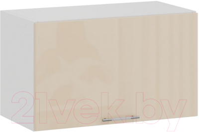 Шкаф под вытяжку ТриЯ Весна 1В6Г (белый/ваниль глянец) - фото