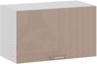 Шкаф под вытяжку ТриЯ Весна 1В6Г (белый/кофе с молоком) - фото