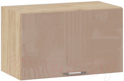 Шкаф под вытяжку ТриЯ Весна 1В6Г (дуб крафт золотой/кофе с молоком) - фото