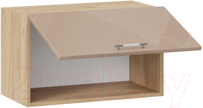 Шкаф под вытяжку ТриЯ Весна 1В6Г (дуб крафт золотой/кофе с молоком)