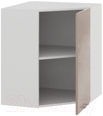 Шкаф навесной для кухни ТриЯ Весна 1В6У (белый/кофе с молоком)