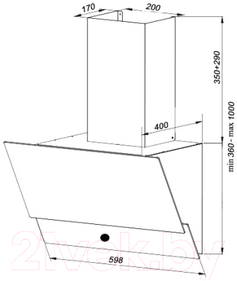 Вытяжка наклонная Germes Sarnia Rotary 60