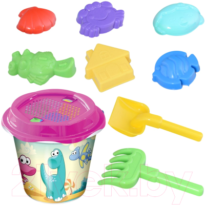 Набор игрушек для песочницы Мультидом Динозавры / МТ90-223 - фото