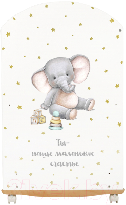 Детская кроватка INDIGO My Sleepy Слоник колесо-качалка