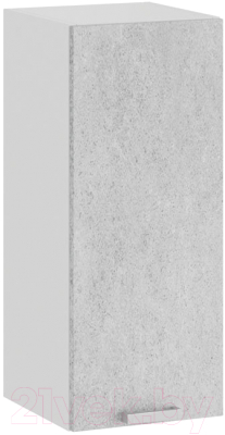 Шкаф навесной для кухни ТриЯ Гранита 1В3 (белый/бетон снежный) - фото