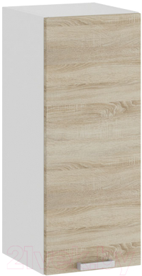 Шкаф навесной для кухни ТриЯ Гранита 1В3 (белый/дуб сонома) - фото