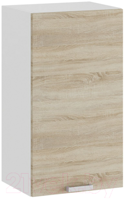 Шкаф навесной для кухни ТриЯ Гранита 1В4 (белый/дуб сонома) - фото