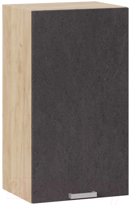 Шкаф навесной для кухни ТриЯ Гранита 1В4 (дуб крафт золотой/бетон графит) - фото