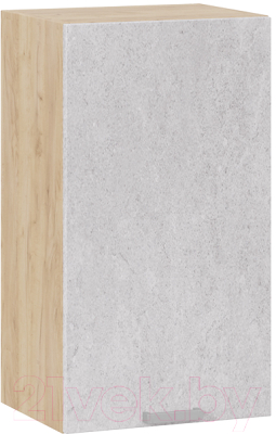 Шкаф навесной для кухни ТриЯ Гранита 1В4 (дуб крафт золотой/бетон снежный) - фото