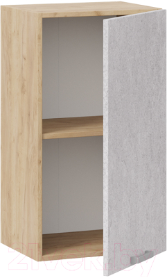 Шкаф навесной для кухни ТриЯ Гранита 1В4 (дуб крафт золотой/бетон снежный)