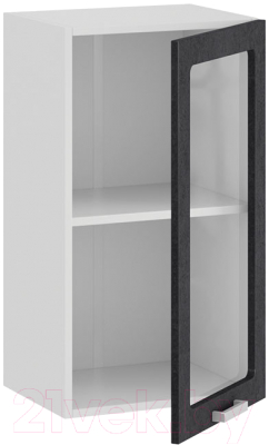 Шкаф навесной для кухни ТриЯ Гранита 1В4С (белый/бетон графит)