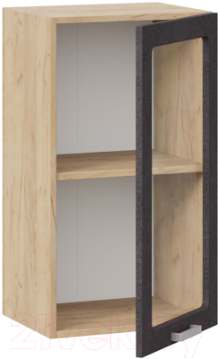 Шкаф навесной для кухни ТриЯ Гранита 1В4С (дуб крафт золотой/бетон графит)