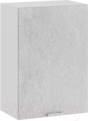 Шкаф навесной для кухни ТриЯ Гранита 1В5 (белый/бетон снежный) - фото