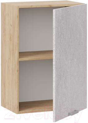 Шкаф навесной для кухни ТриЯ Гранита 1В5 (дуб крафт золотой/бетон снежный)