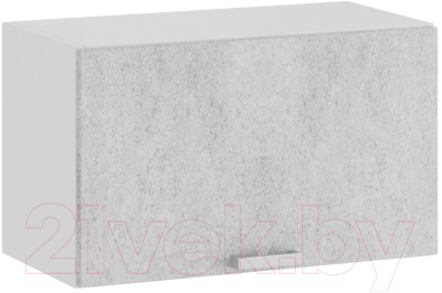 Шкаф под вытяжку ТриЯ Гранита 1В6Г (белый/бетон снежный) - фото
