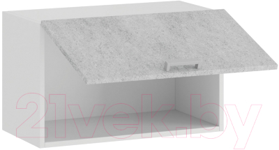 Шкаф под вытяжку ТриЯ Гранита 1В6Г (белый/бетон снежный)