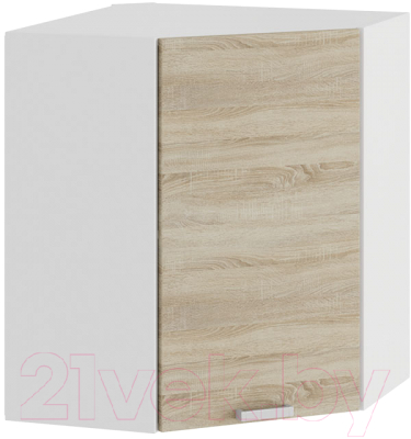 Шкаф навесной для кухни ТриЯ Гранита 1В6У (белый/дуб сонома) - фото