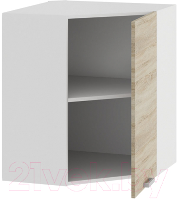 Шкаф навесной для кухни ТриЯ Гранита 1В6У (белый/дуб сонома)
