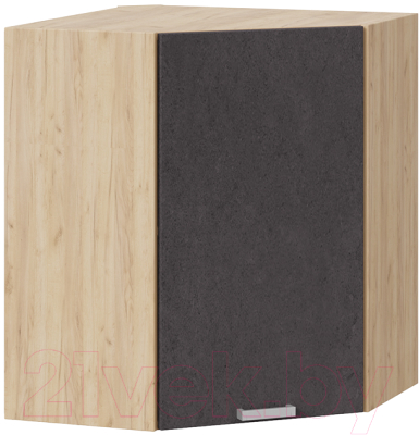 Шкаф навесной для кухни ТриЯ Гранита 1В6У (дуб крафт золотой/бетон графит) - фото