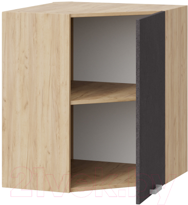 Шкаф навесной для кухни ТриЯ Гранита 1В6У (дуб крафт золотой/бетон графит)
