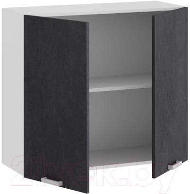 Шкаф навесной для кухни ТриЯ Гранита 1В8 (белый/бетон графит)
