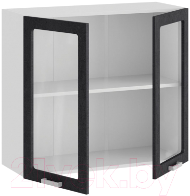 Шкаф навесной для кухни ТриЯ Гранита 1В8С (белый/бетон графит)