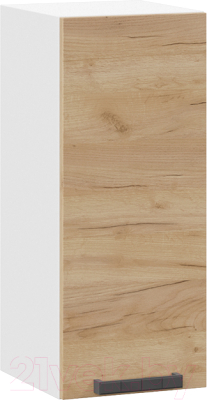 Шкаф навесной для кухни ТриЯ Детройт 1В3 (белый/дуб крафт золотой) - фото